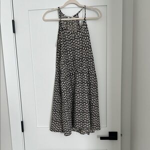 Collective Concepts Black and White Polka Dot Midi Dress